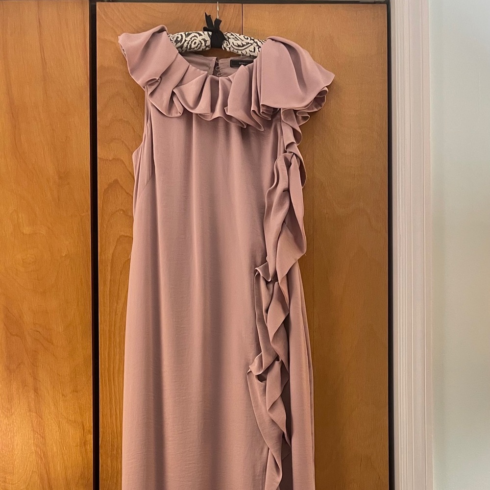 BCBGMaxAzria Blush Ruffle Dress